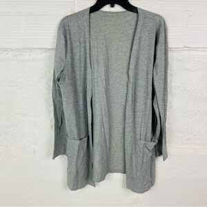 Unbranded Gray Open Front pockets Women's lightweight cardigan size XL